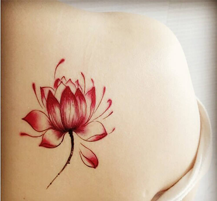 纹身莲花的寓意是什么图片