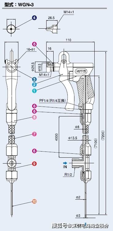 喷枪结构图组成图图片