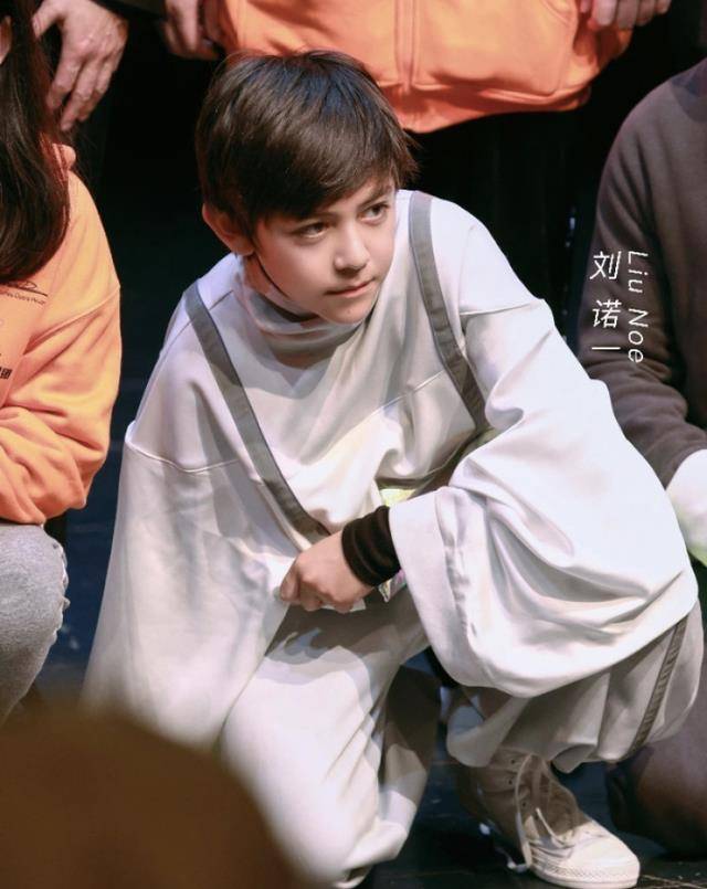 刘烨一对儿女颜值惊人男孩神似忧郁王子女孩身材高挑神似爸爸