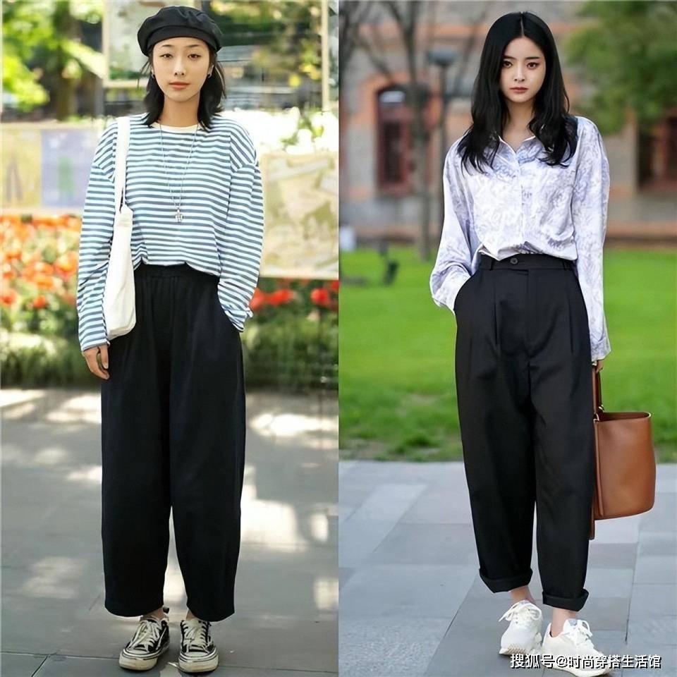 不得不说杭州的女生真的可以穿！满大街都是“裤子+球鞋”，洋气修身。
