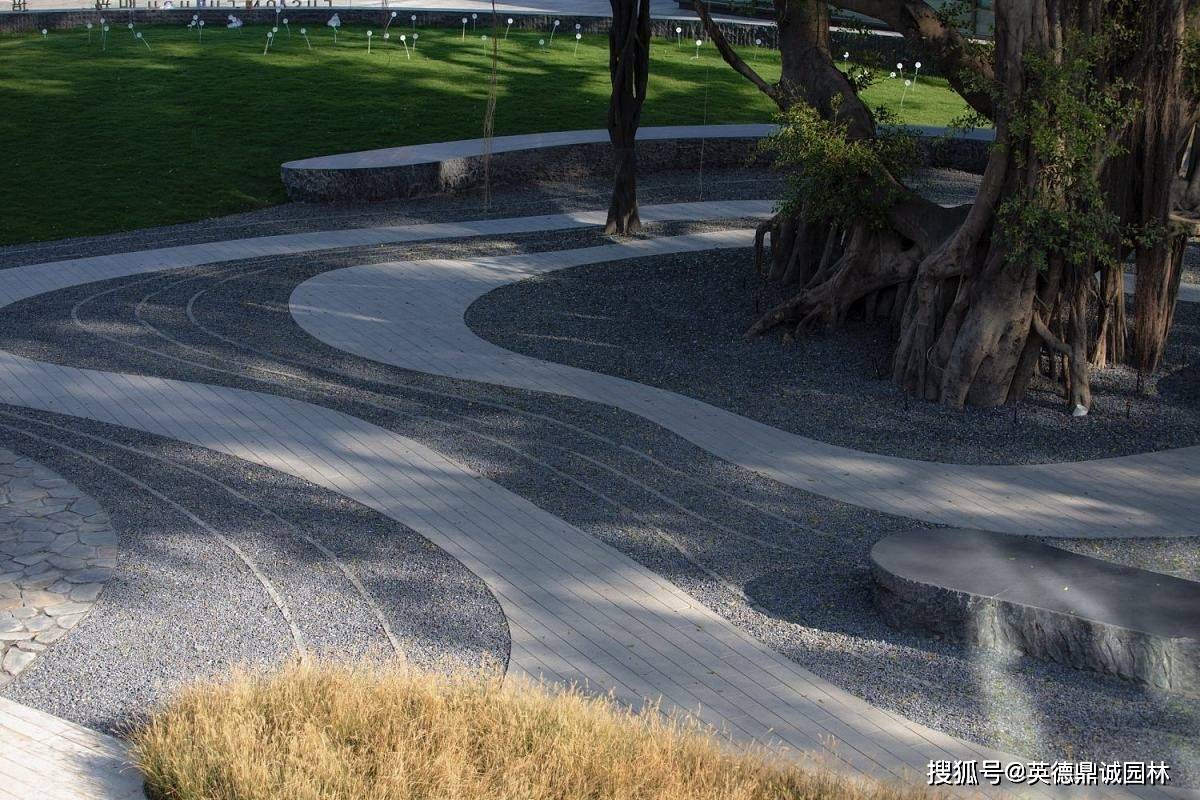 广东枯山水砾石景观,赋予空间不尽的魅力和生命力