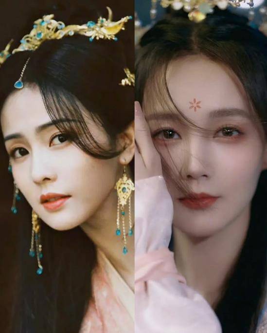 原创纯欲双生花白鹿李一桐写真网友脸分不清但身型差距大