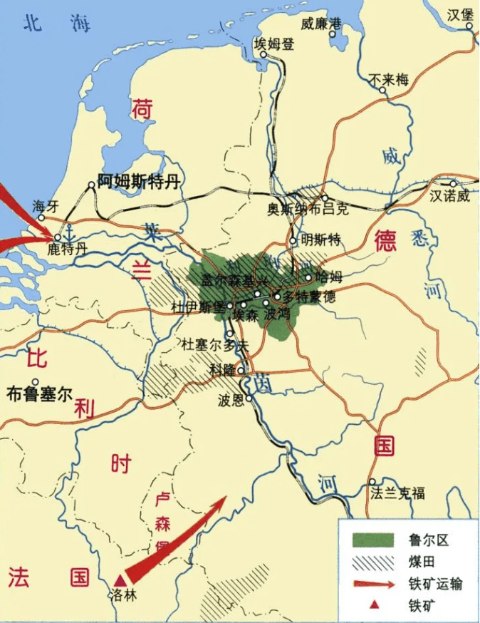 鲁尔河地图图片