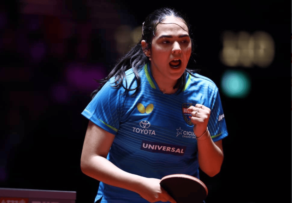 杀疯了!张本美和轰11-3,11-2,4-1迪亚兹,张本兄妹齐头并进4强