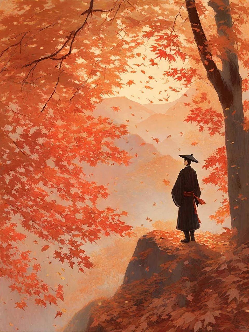 唐·高蟾《金陵晚望》曾经与流云共度黄昏的翠绿山色中悠然归来