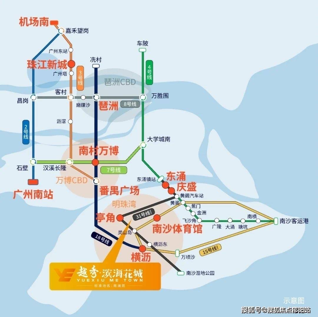 南沙地铁线路图图片