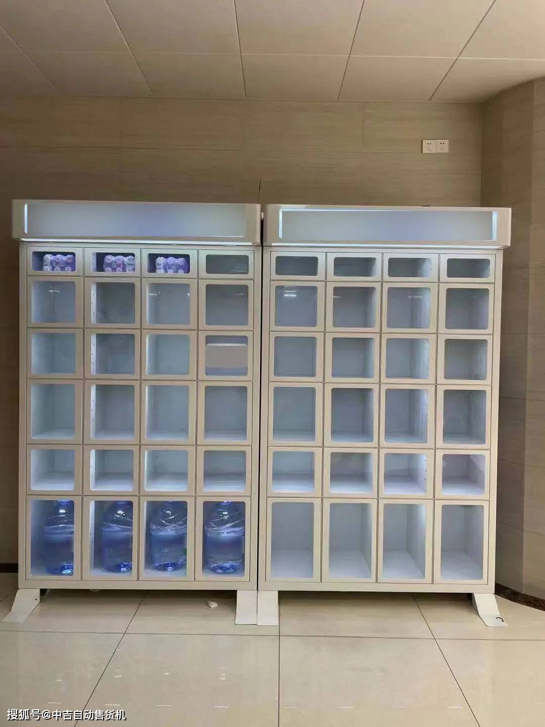 客户案例格子柜自动售货机内部结构简单,能耗功率低于一般的自动售