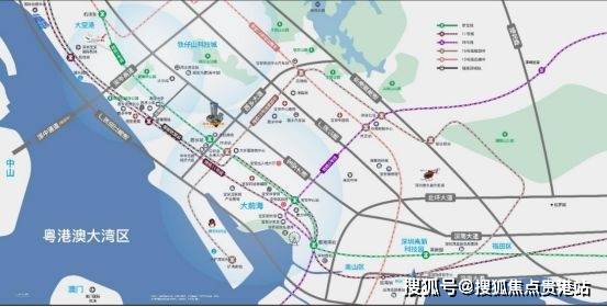 地铁1号线西乡站,11号线碧海湾站环伺左右,三城市道路,三高速环绕,穗