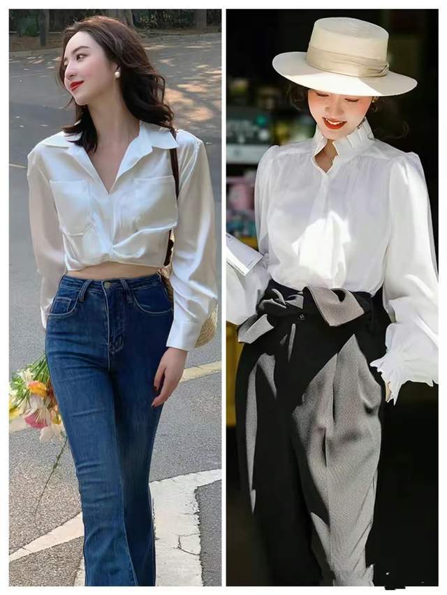初夏"衬衫和针织衫"最流行!搭配裙子裤子真洋气,素人都爱穿