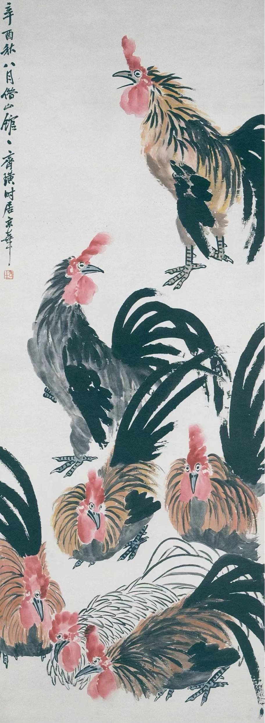 齐白石超级神品大公鸡,喜欢哪一张?