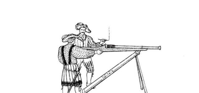中世纪火枪简笔画图片