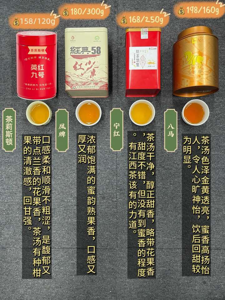 【八马-金骏眉】198r/160g这四个品牌的红茶都是我这些年喝过的红茶