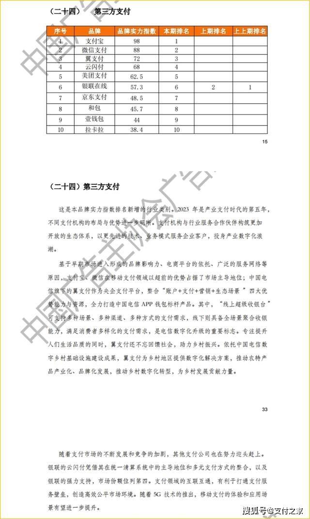 助力产业数字化,翼支付入选中国品牌发展实力指数榜