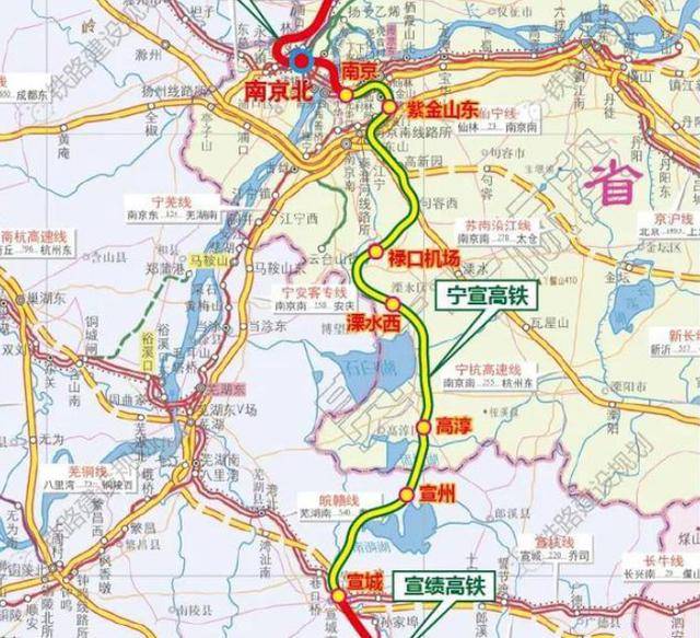 而宁宣高铁和扬马高铁正是同步于南京禄口机场三期工程规划建设的