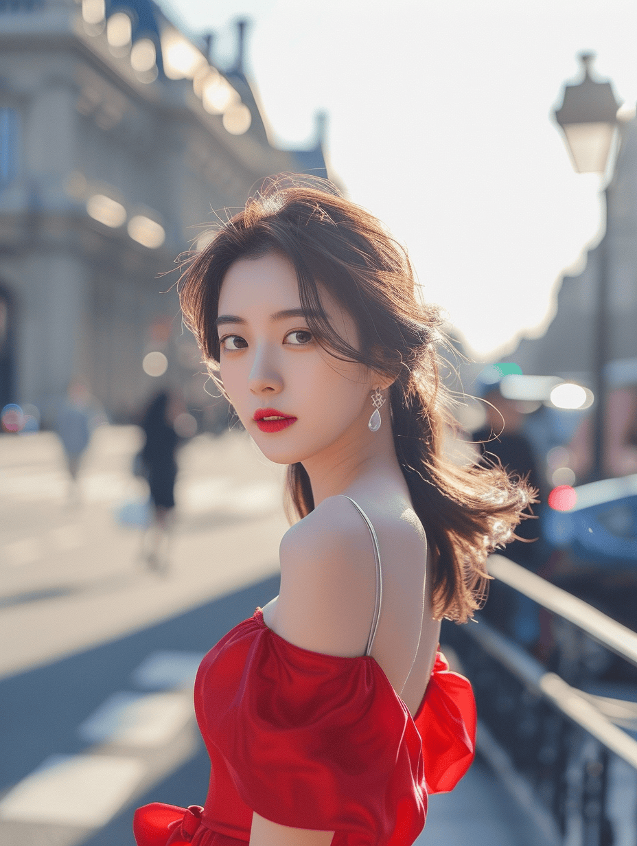 midjourney系列:韩国美女绝美街拍