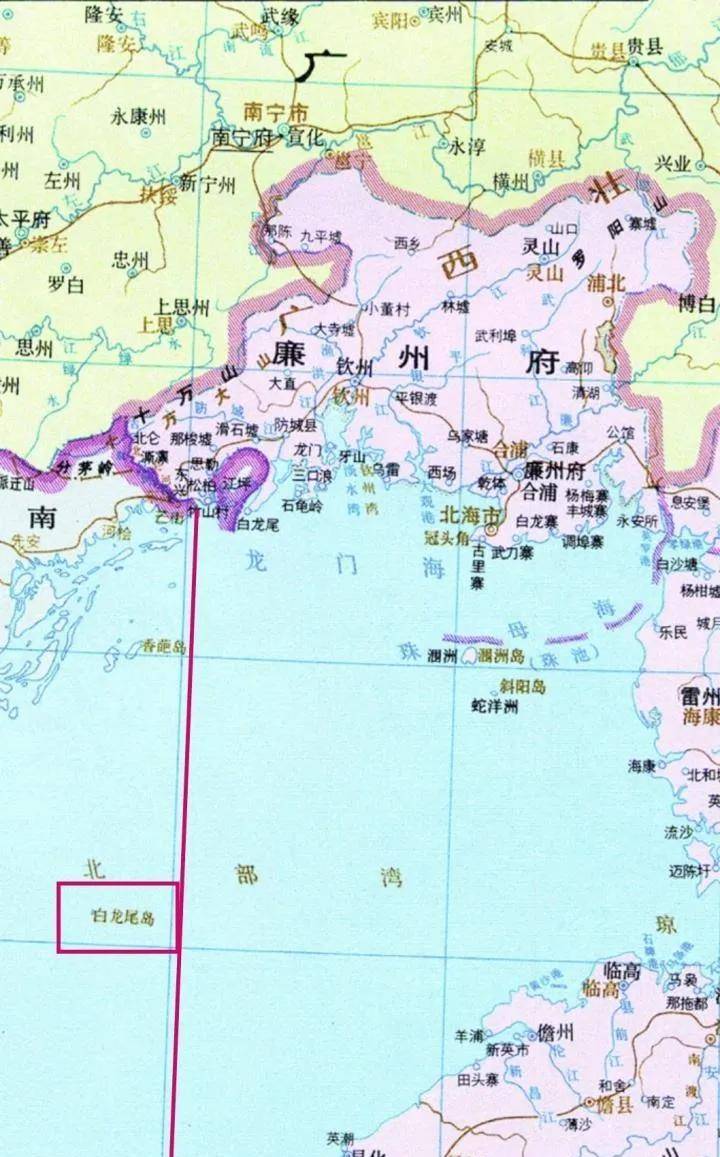 白龙尾岛与纳土纳群岛归属