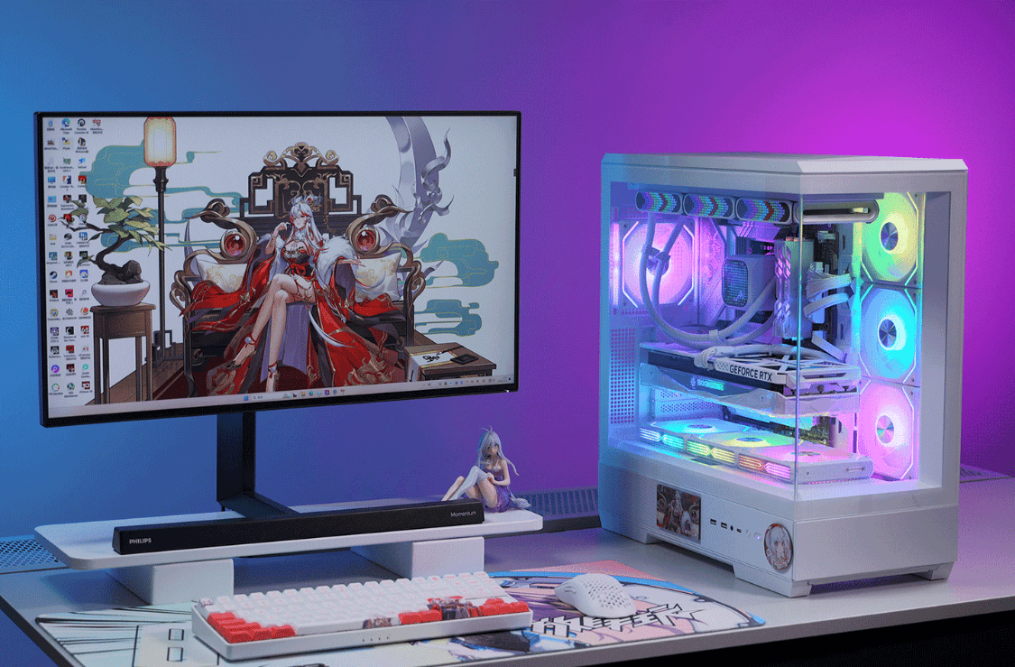 超高颜值白色海景房配置:14700K+4070Ti S+爱国者星璨大岚机箱_ 超高颜值白色海景房配置:14700K+4070Ti S+爱国者星璨大岚机箱_