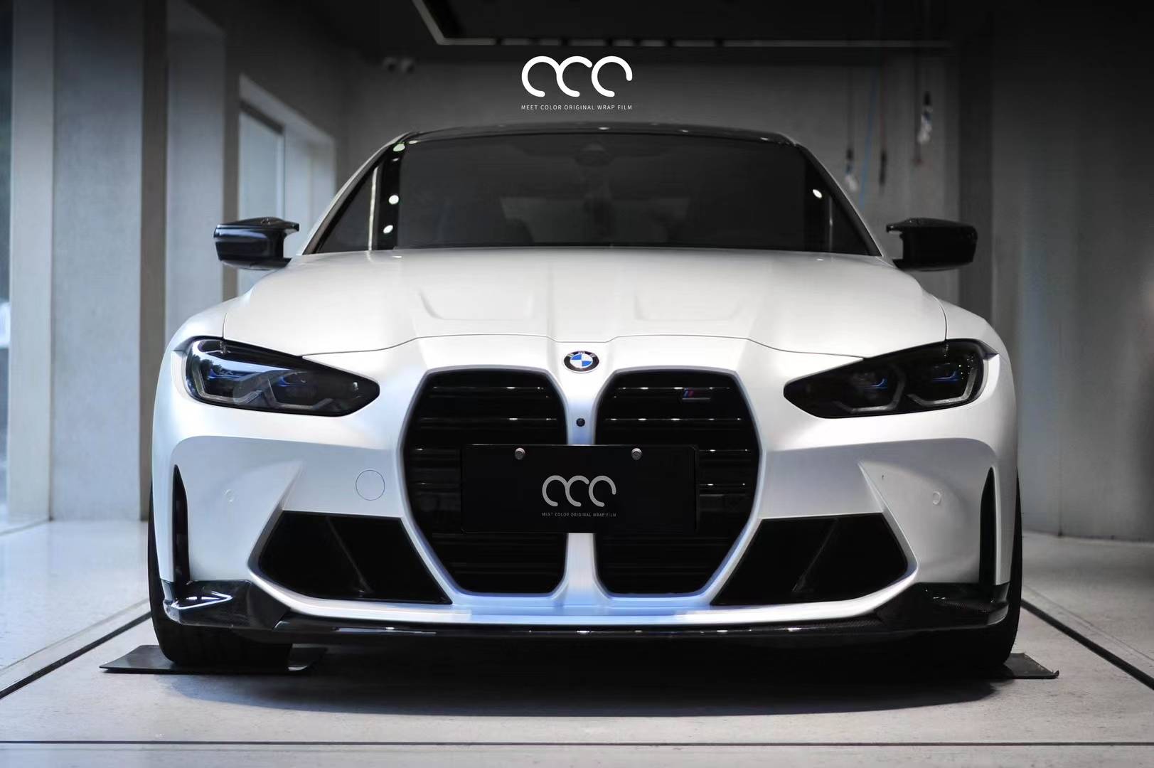 漫彩-宝马m4陶瓷白改色膜,简洁,耐看的舒适感_搜狐汽车_搜狐网