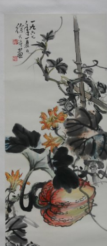 著名画家徐天许,笔法超群,点染入神!