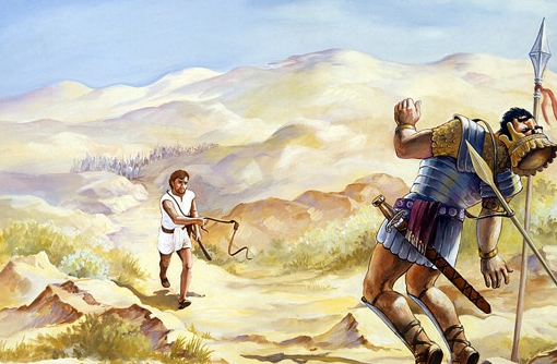 他少年时期是一位放羊的牧童(羊又出现了,暗示着大卫有丰富的牧羊经验