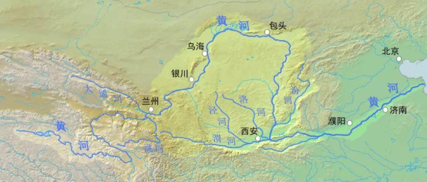 黄河流域分水岭图片