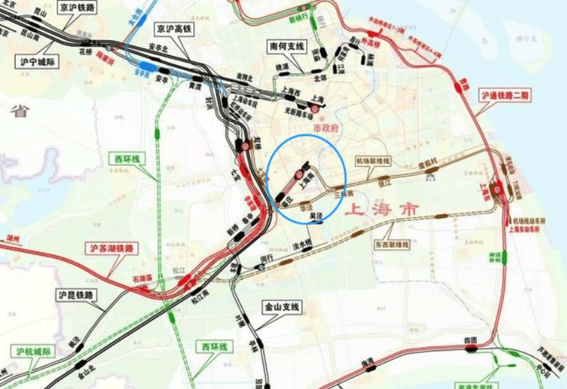 线三四线工程是为了沪杭高铁再次接入上海南站而规划建设的一条铁路
