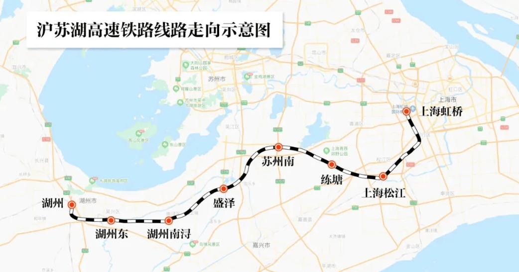2024年,长三角两条高铁将建成通车,均为时速350公里,合肥躺赢