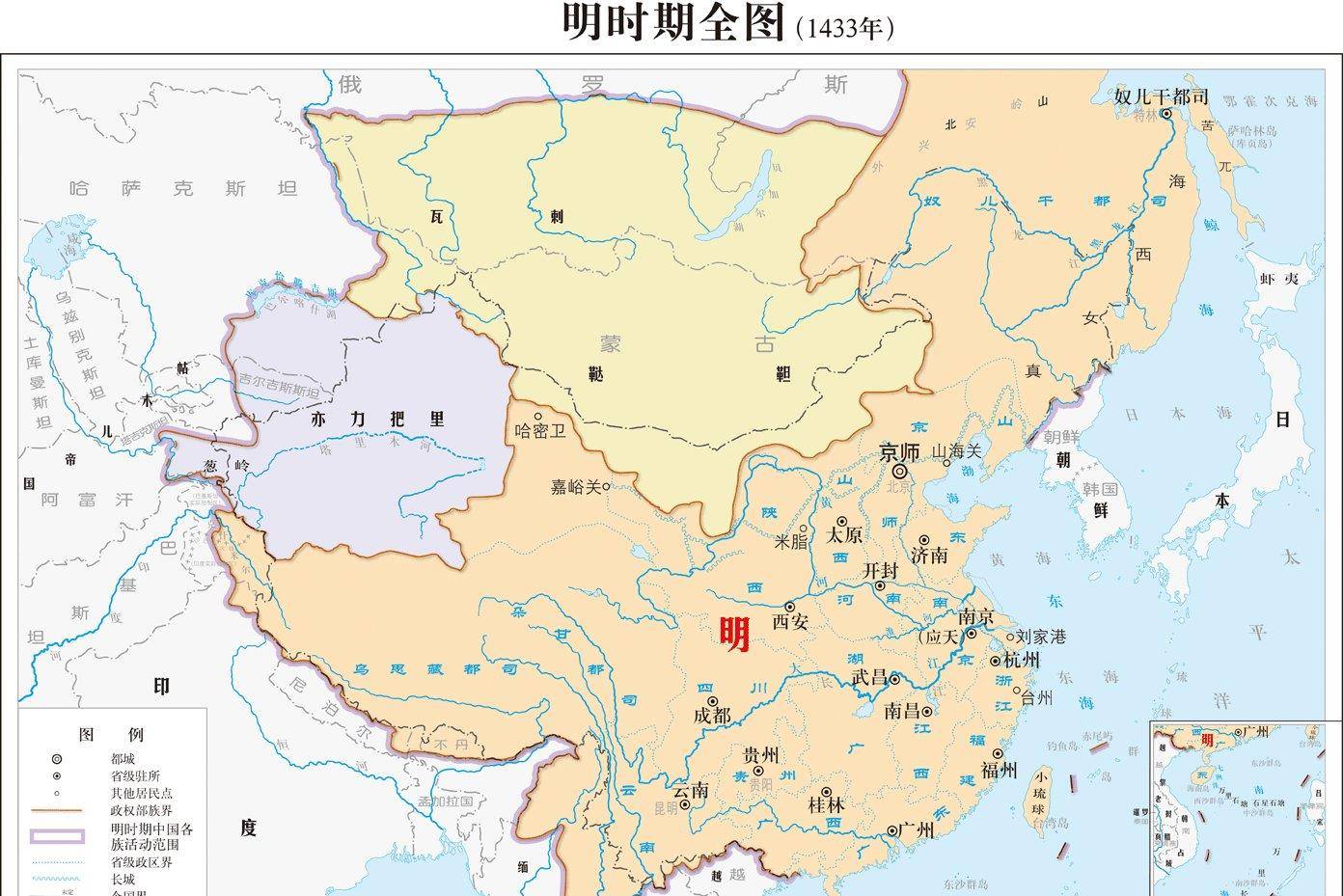 明朝最大地图图片