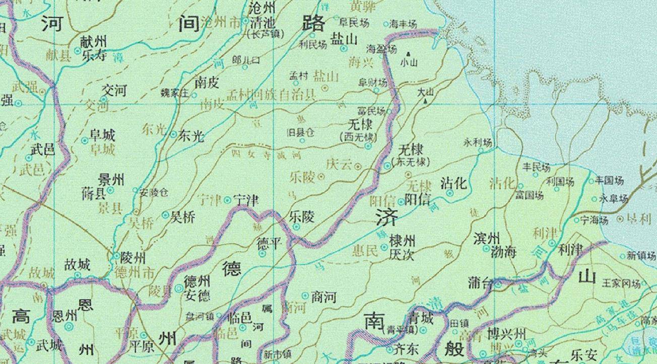 因境内有海丰乡得名;原西无棣县设为庆云县,隶属于河间府沧州,因县境