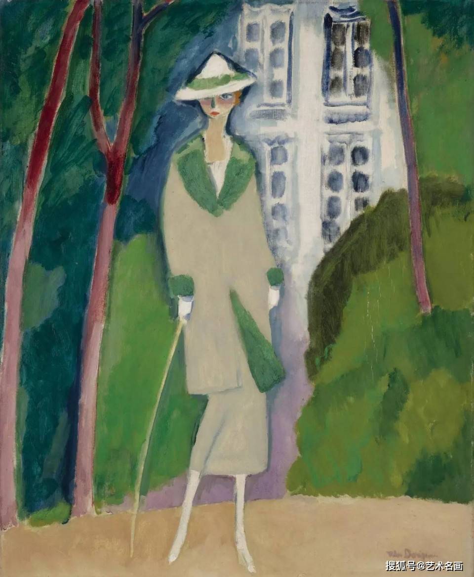 重彩美人 | 野兽派荷兰画家凯斯·凡·东根绘画作品_艺术_传奇色彩