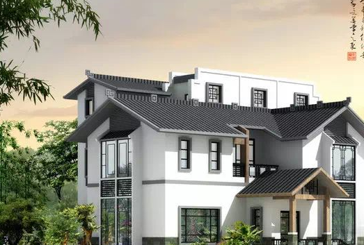 回农村建房,这样的中式别墅值得参考!