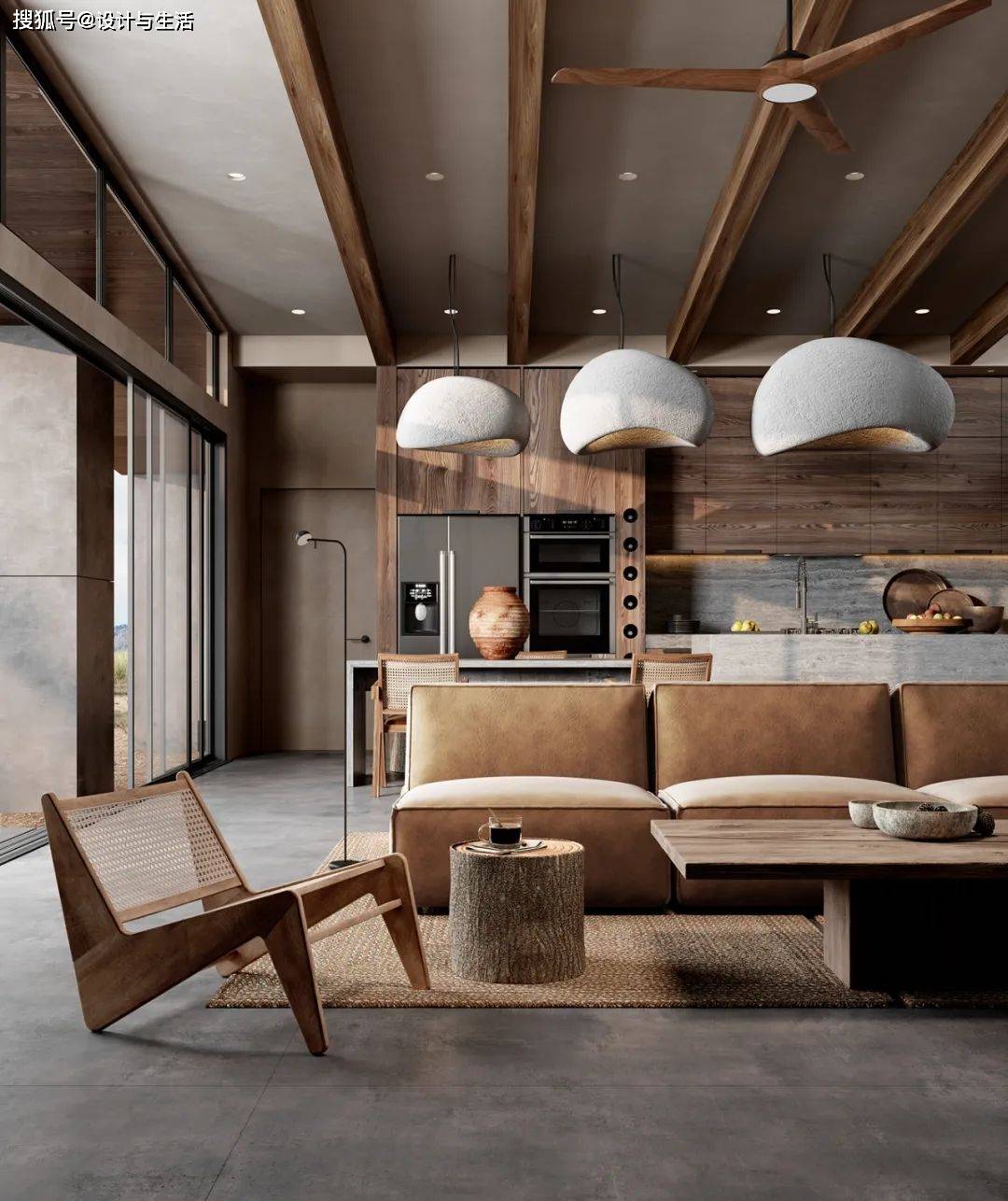 首发|极简侘寂风公寓,太美了!