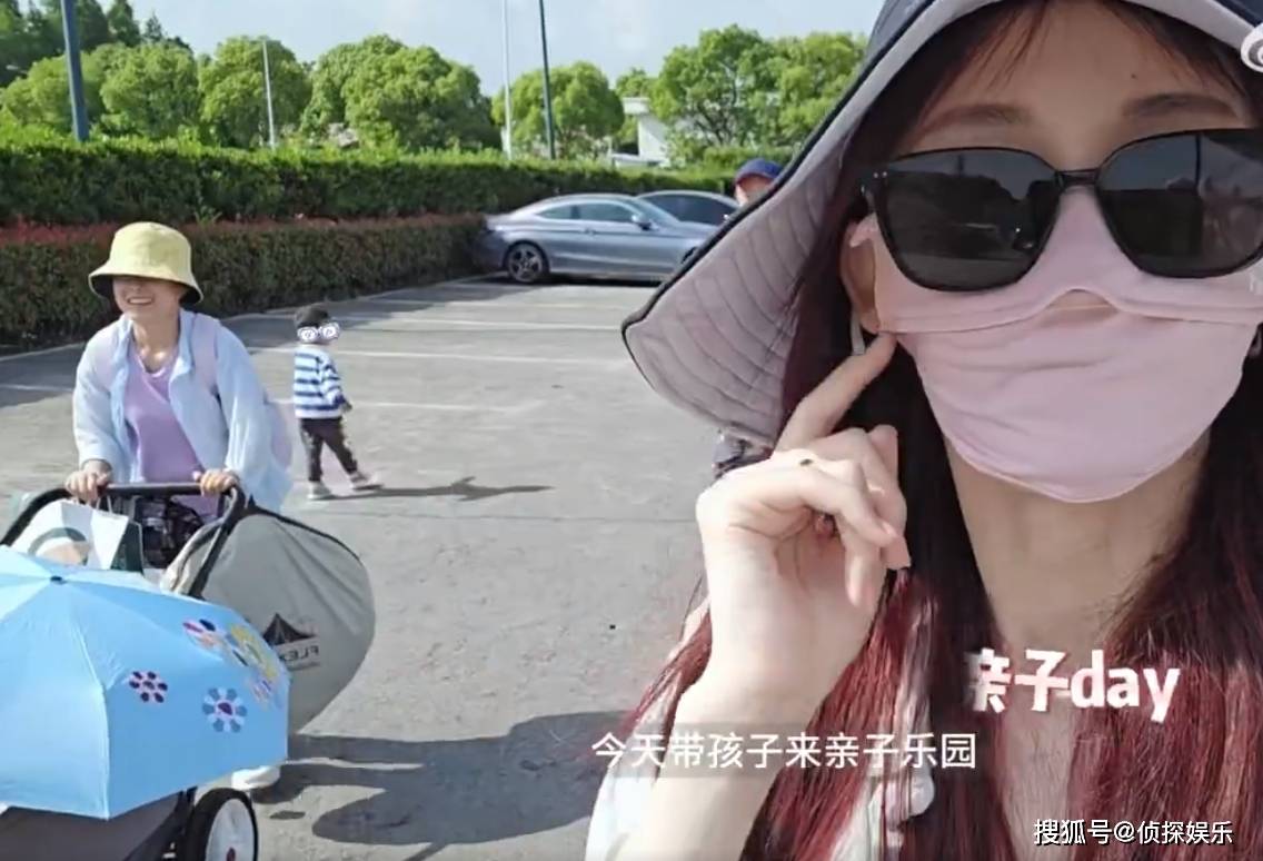 郑恺带老婆孩子出游,与苗苗补过结婚纪念日,俩儿女露正脸像爸爸