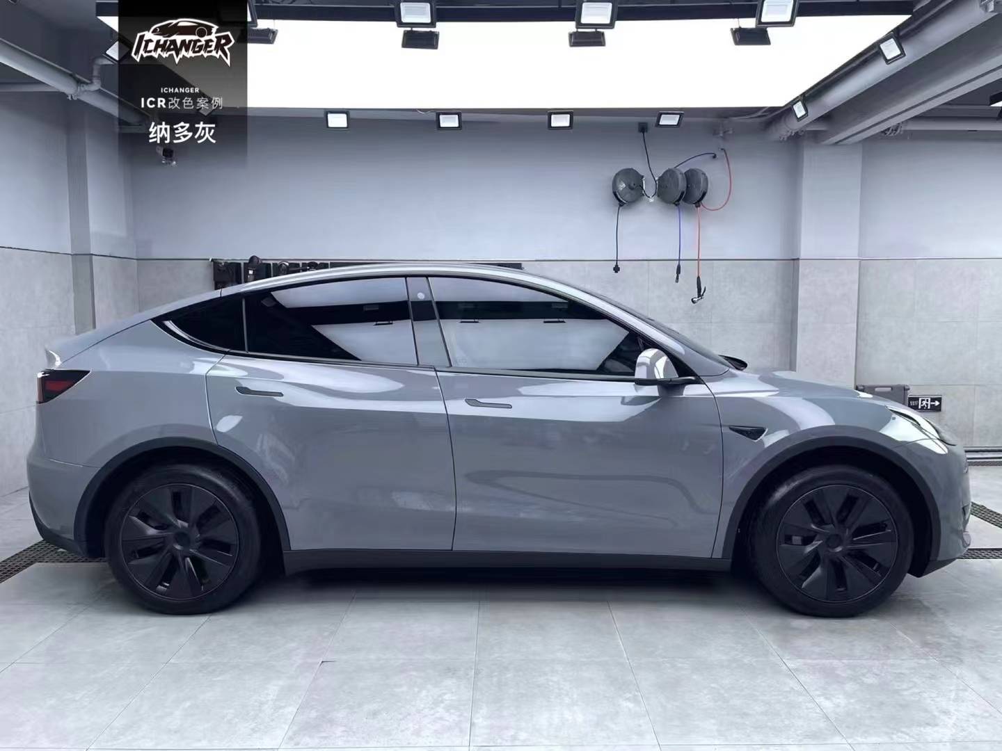 icr-特斯拉pet纳多灰改色膜,低调而华丽的颜色