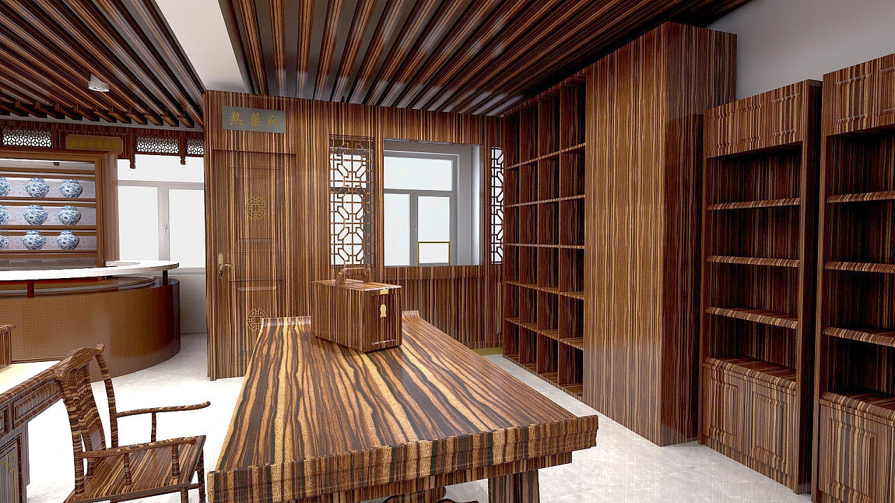 古今辉映:中医药展厅装修设计效果图深度解析