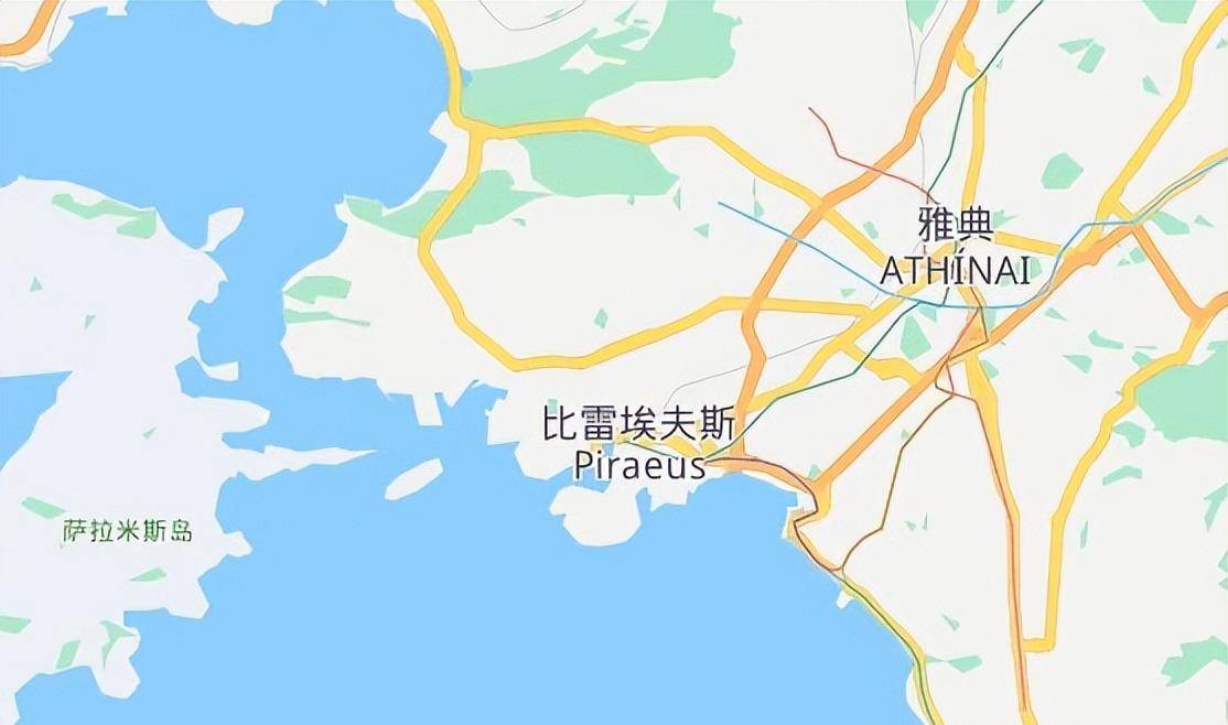 比雷埃夫斯港 地图图片