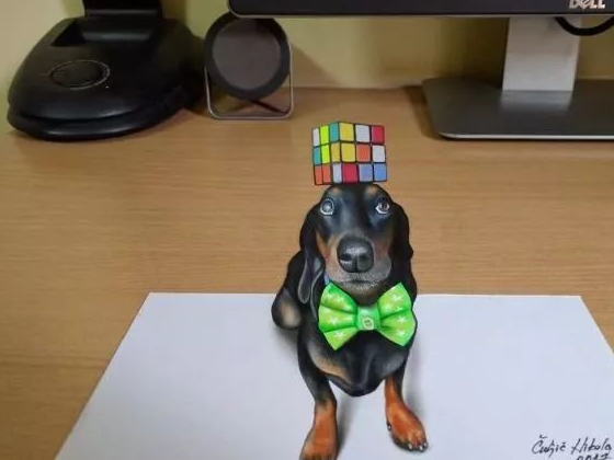 这么逼真的3d画,让人不得不佩服!_绘画_铅笔_作品