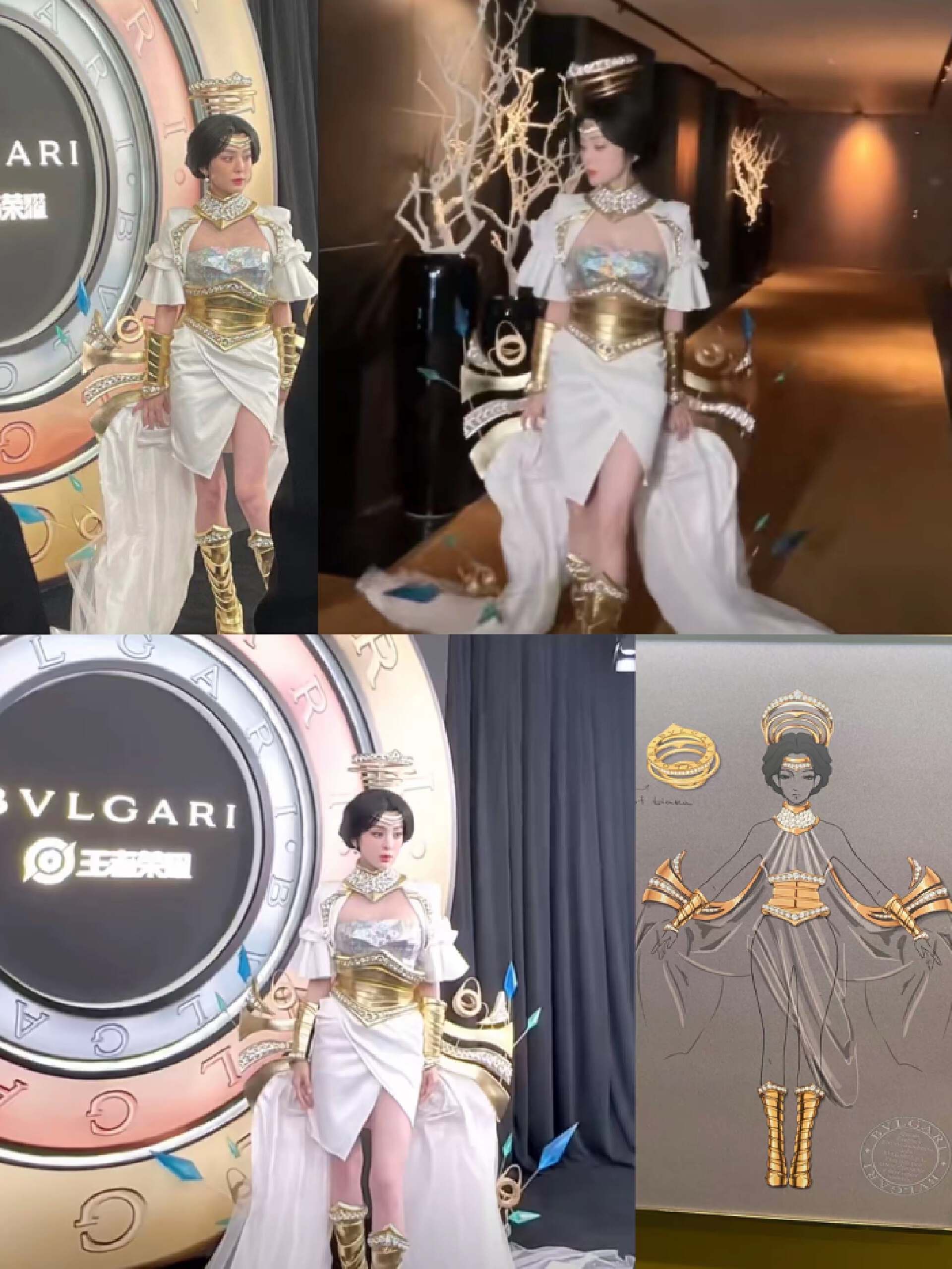 而且近些年还流行请明星cos,官方还请了古力娜扎cos了这款皮肤的,部分