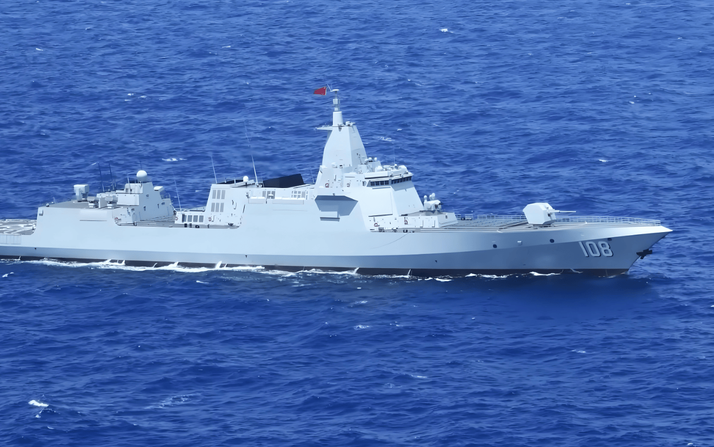 在美国海军仍在为"星座"级护卫舰的建造而努力时,中国的054a型护卫舰