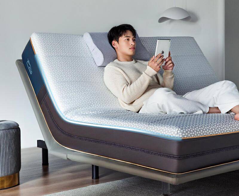 智能调整软硬 主动护腰脊 8H AI智能撑腰护眠床垫