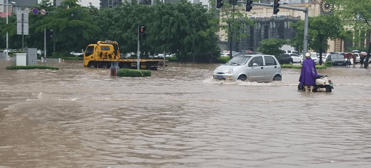 广西玉林遭强降雨致城区内涝，如何实时预警积水异常-玉林旱灾