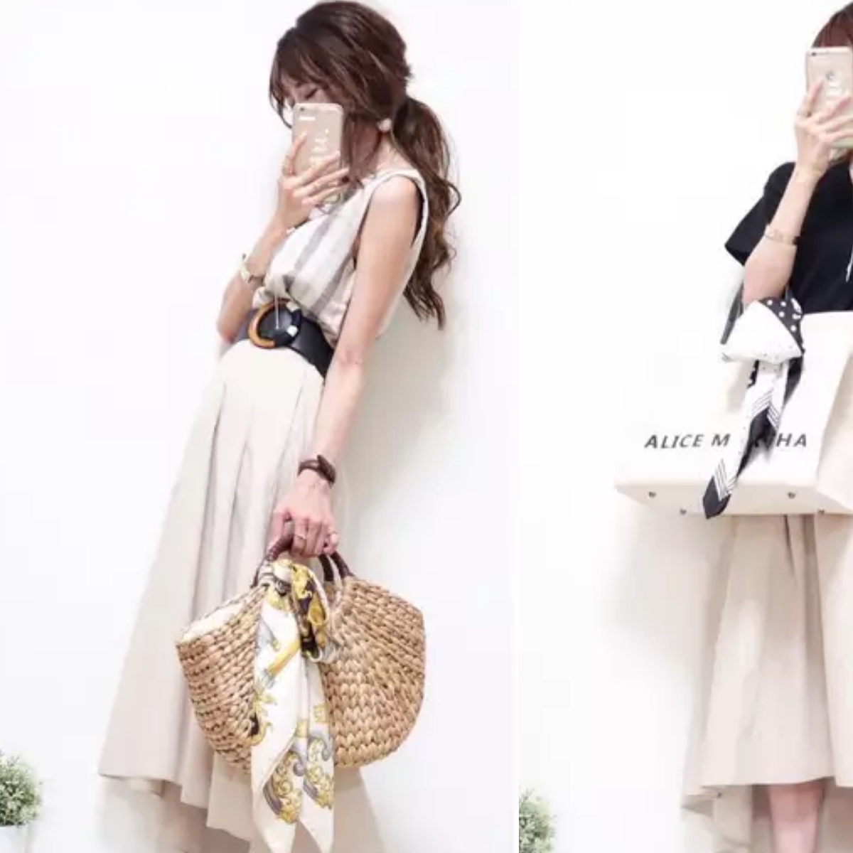 清新雅致的日系轻熟风搭配参考,做个温婉精致的小女人