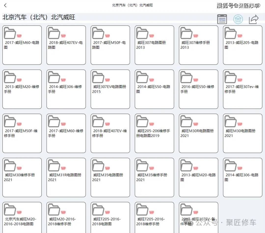 北汽威旺m30r m31r m35 比亚迪l3 m6维修手册电路图2024