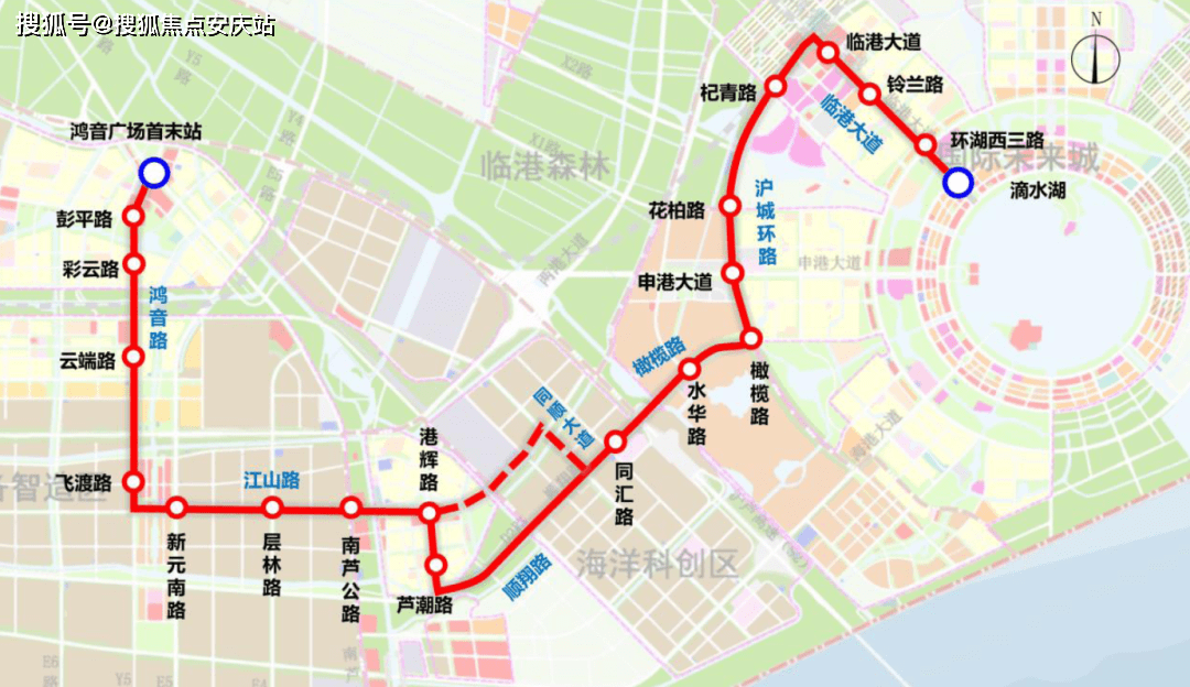 通车的中运量t1线,从鸿音广场站(泥城)可以一线到达滴水湖核心区域