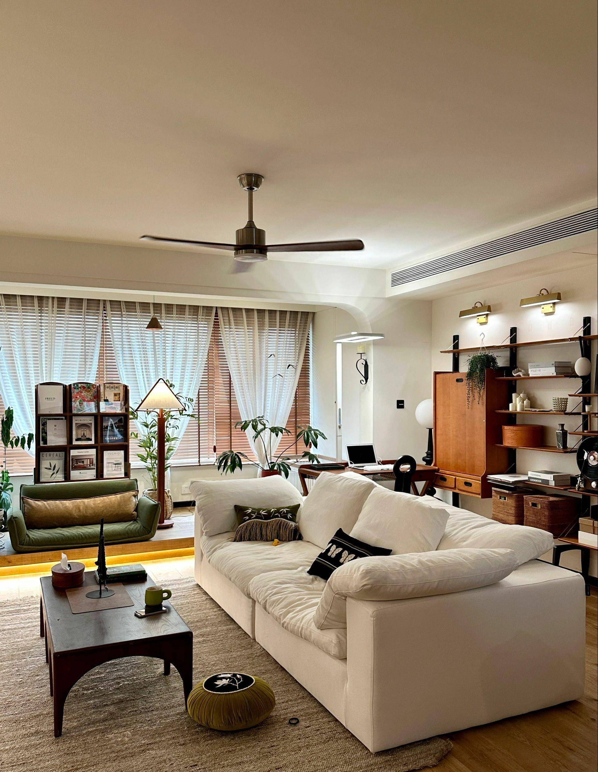 复古小美式客厅实景案例分享,每一处都是拍照神地_装修_风格_自然