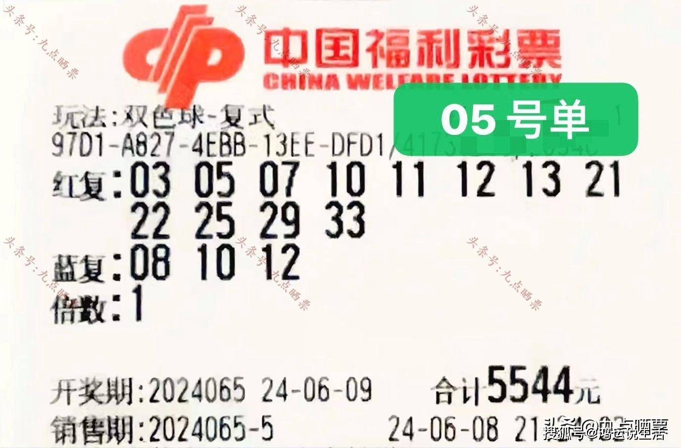 双色球第24065期晒票!清零所有的不如意,一切都会好起来