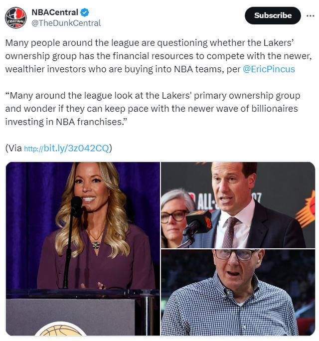 在一篇长文中,埃里克-平卡斯提到了一个例子,最近收购太阳队的老板