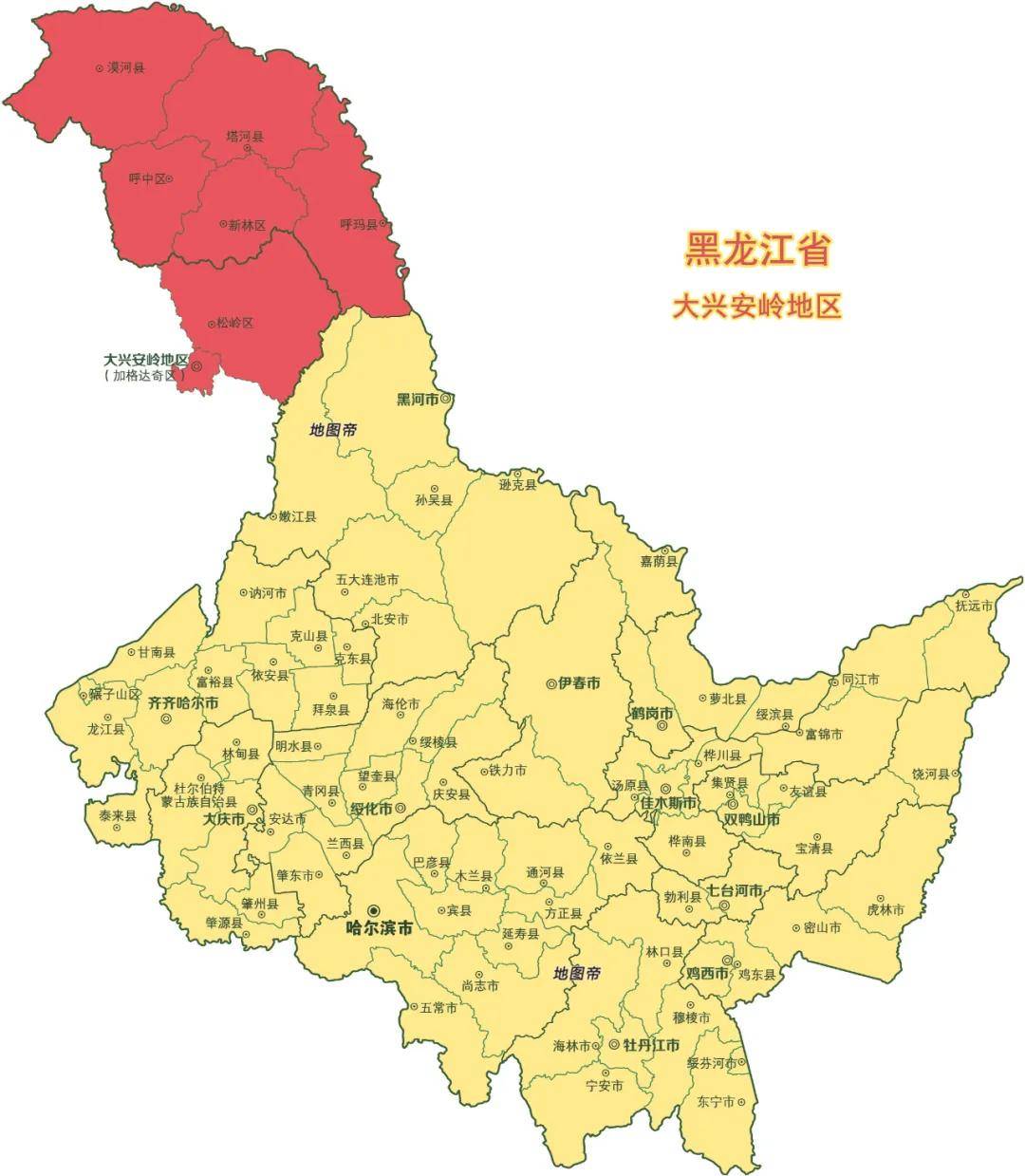 黑龙江一个地级行政中心,为何设在内蒙古?