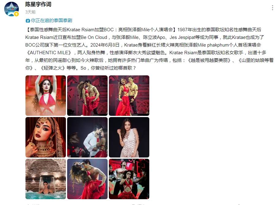 13泰国文化评论人陈星宇专题分享最新泰剧泰星新闻资讯