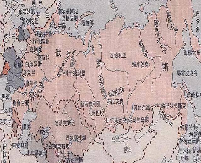 原苏联地图中文版图片